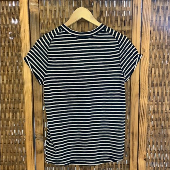 NWT Free People Night Sky Stripe T Shirt Black - Picture 3 of 10